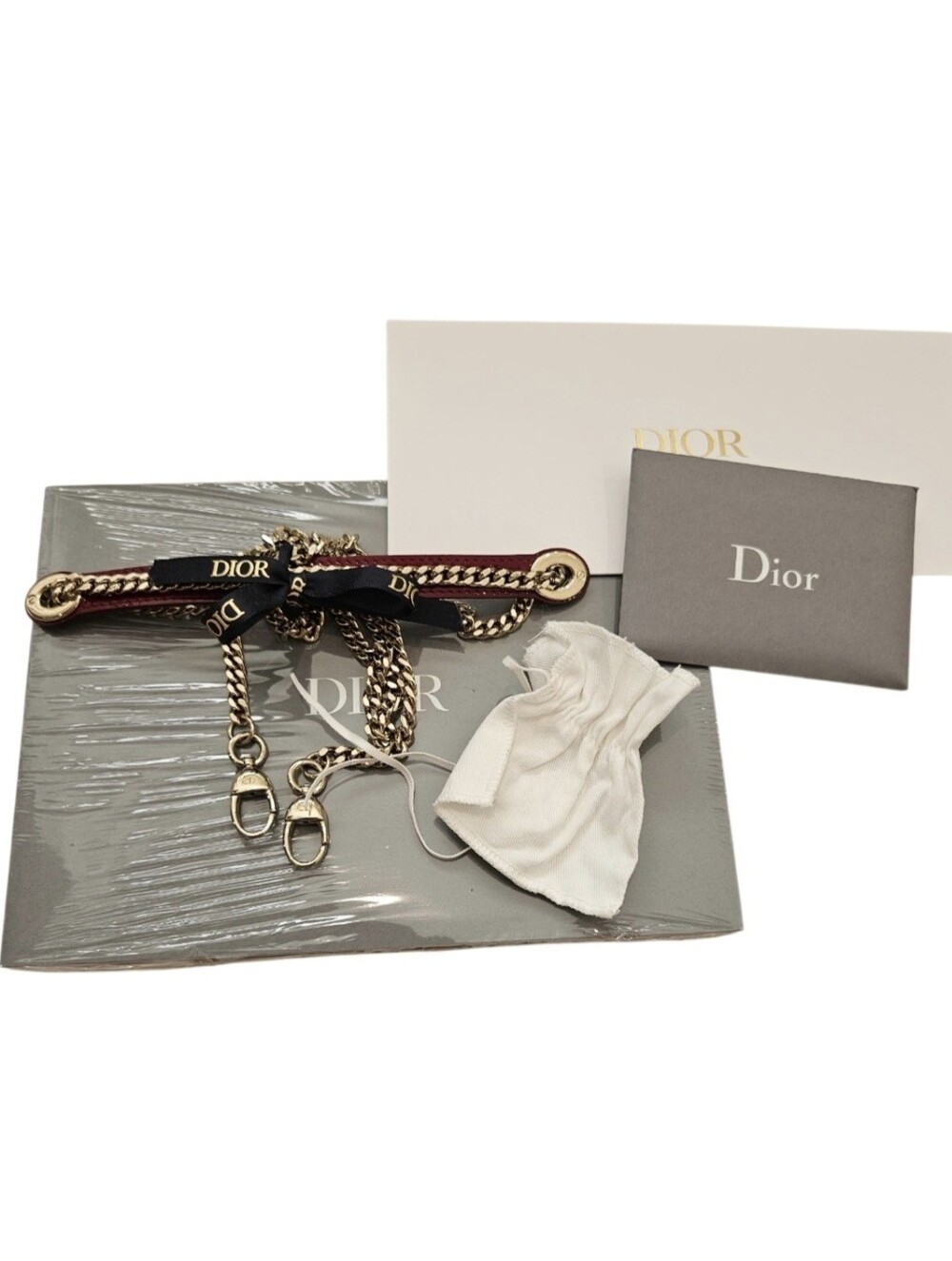 Dior Mini Lady Dior Bag in Cherry Red Patent Cannage Calfskin NIB - Picture 13 of 14